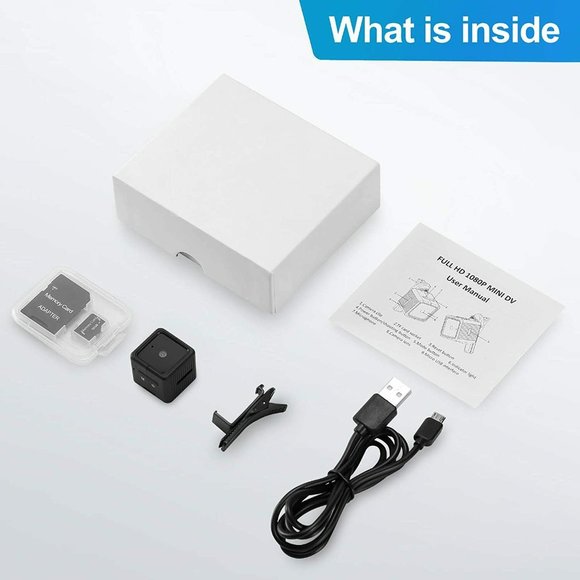Spy Camera Mini Hidden Camera YEEHAO HD 1080P with Audio Motion Detection IR Nig - Picture 8 of 8
